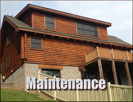  Micaville, North Carolina Log Home Maintenance