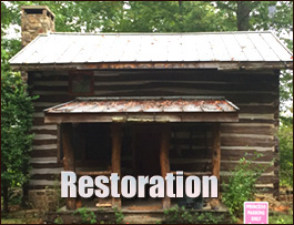 Historic Log Cabin Restoration  Micaville, North Carolina
